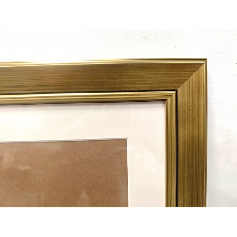 Solid Wood Picture Frame - Replaceable Canvas Art Frame with Organic Glass, Elegant Framed Wall Decor for Living Room