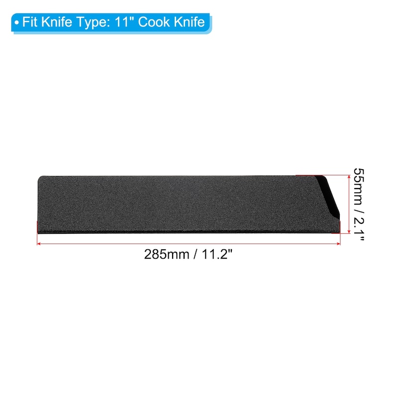 ABS Knife Cover Sleeves Edge Guard Blade Protector - Black 1 Pcs - 11" Cook Knife