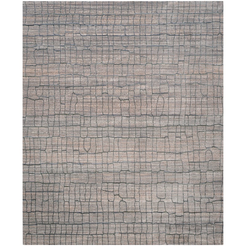 SAFAVIEH Valencia Shareen Distressed Vintage Boho Oriental Polyester Rug - 8' x 10' - Grey/Multi