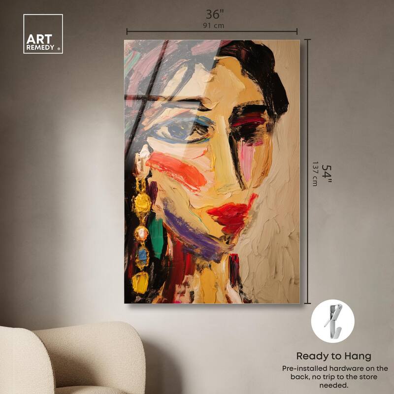 Colorful Expression I Acrylic by Art Remedy, Ready to Hang