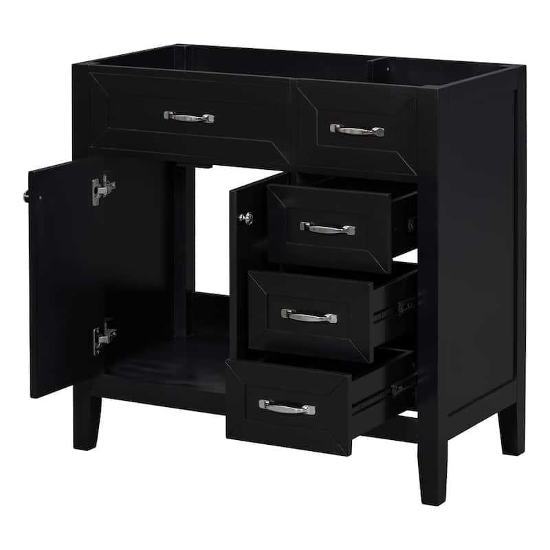36" Bathroom Vanity without Sink,Bathroom Cabinet with Drawers