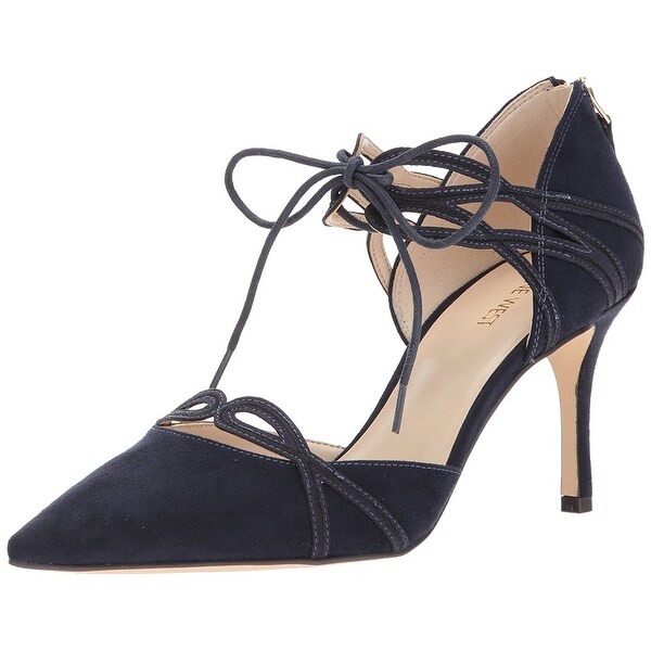 Nine West Women's Mayeff Fabric Pump Blue Size 7.0 Nine West Women's Mayeff Fabric Pump Blue Size 7.0