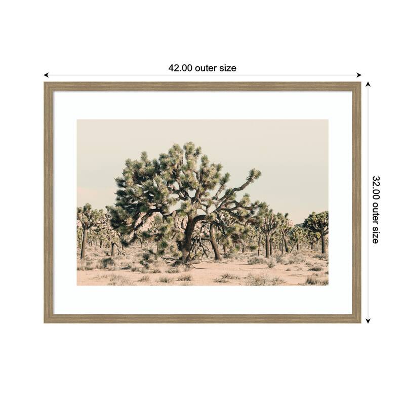 Kate and Laurel Joshua Tree No. 1 by Alicia Bock Framed Wall Art Print
