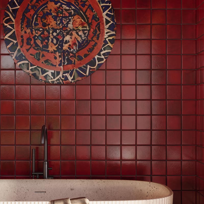 Merola Tile Menorca Volcano 4" x 4" Ceramic Wall Tile
