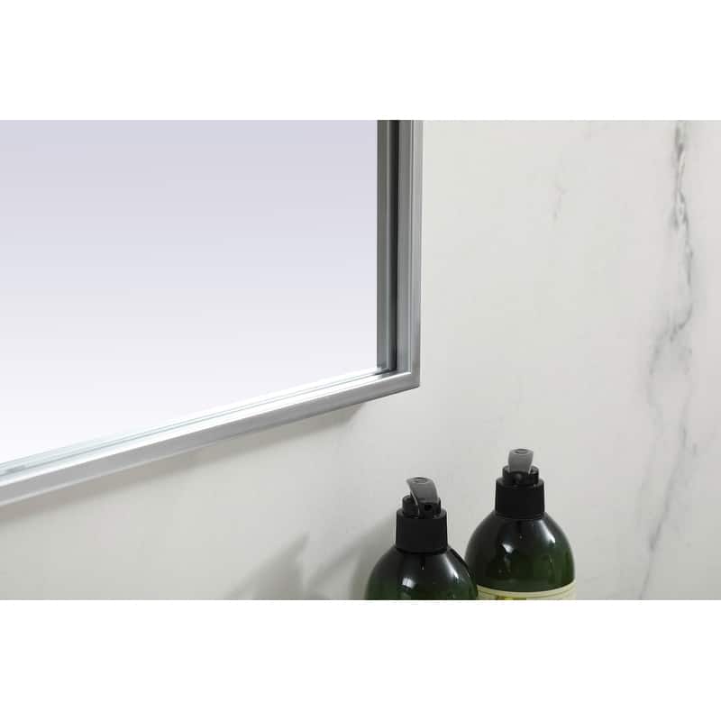 Indigo Home Metal Frame Arch Mirror 36x42 Inch