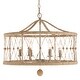 preview thumbnail 9 of 7, Crystorama Lighting Group BRX-B7906 Brixton 6 Light 24" Wide Wrought