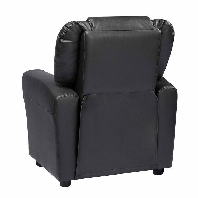 Pushback Kids Recliner Chair with Footrest & Cup Holders - Ultimate Comfort for Toddlers