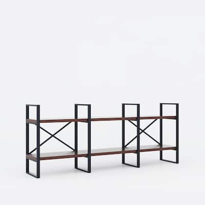Davee 2-Tier Steel Etagere Bookcase - 70*12.52*28.35 inches