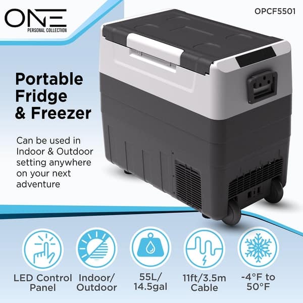 ONE Products Dual Zone Camping Fridge with Freezer and App Control Bed Bath & Beyond 39164825