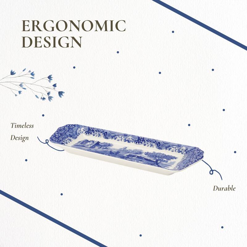 Spode Blue Italian Small Tray - 9 inch