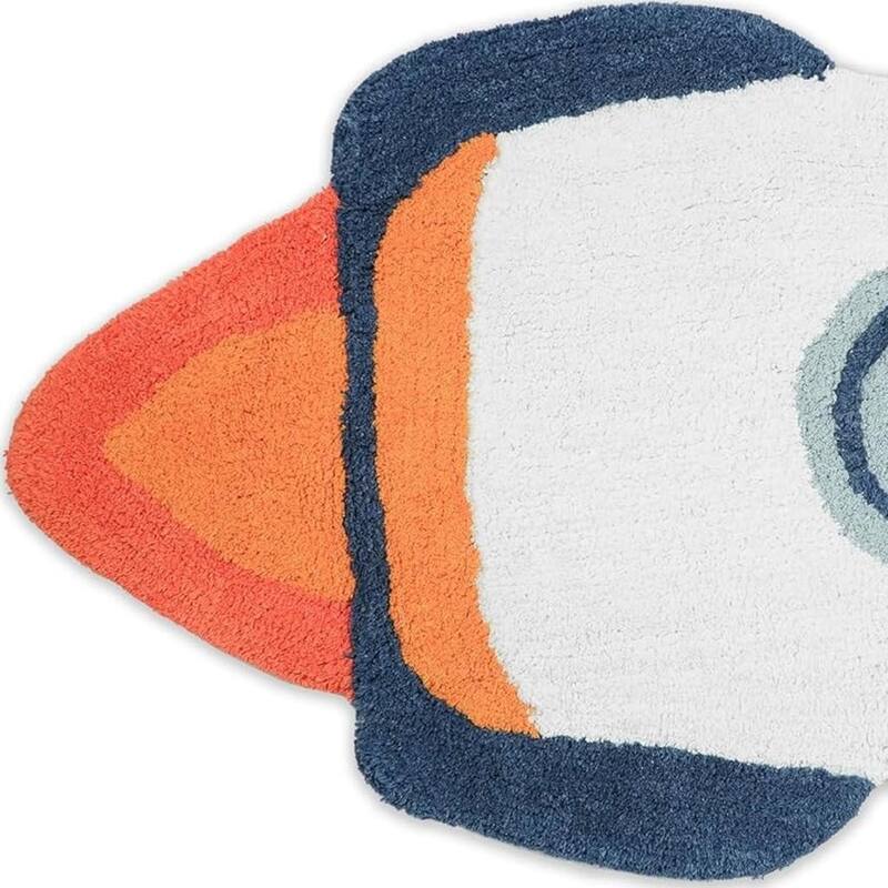 HomeRoots Juvenile/Youth Contemporary Novelty Area Rug - 40.00 in. x 22.00 in. x 0.30 in.
