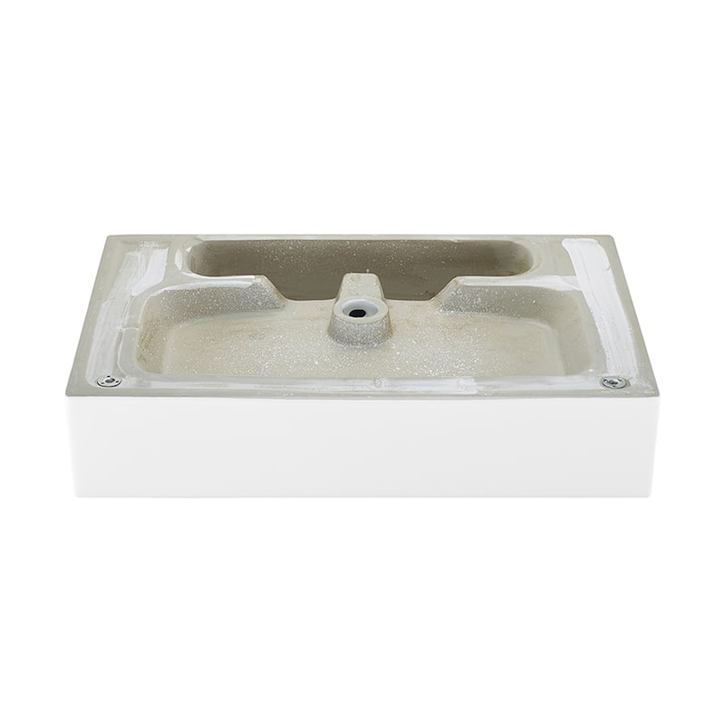 Reims 24" Rectangle Wall-Mount Bathroom Sink - 23.65" x 16.75" 5.65"