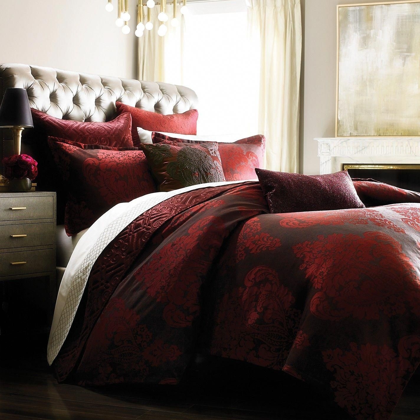 Shop 1872 Hawthorn King Comforter Cover With Zipper Closure Red