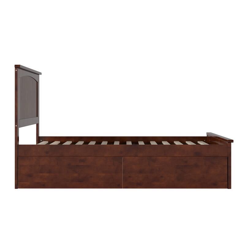 AFI Nantucket Platform Bed with Matching Footboard & Storage Drawers