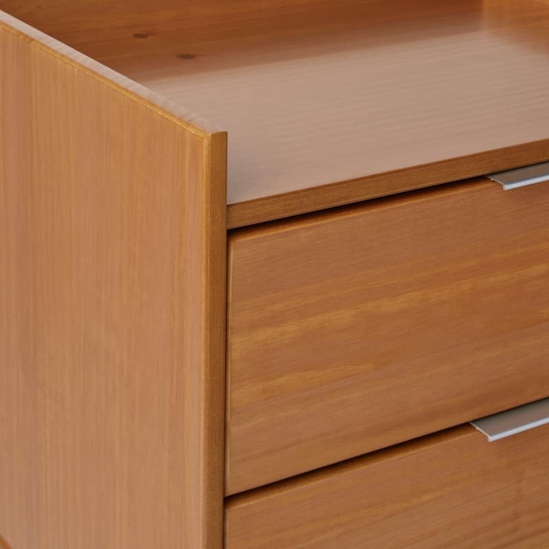 Middlebrook Designs Mid-Century 2-Drawer Solid Wood Nightstand
