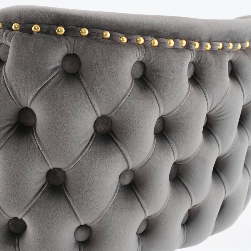 Set of 2 Modern Leather Upholstered Swivel Adjustable Height Tufted Bar Stools with Back