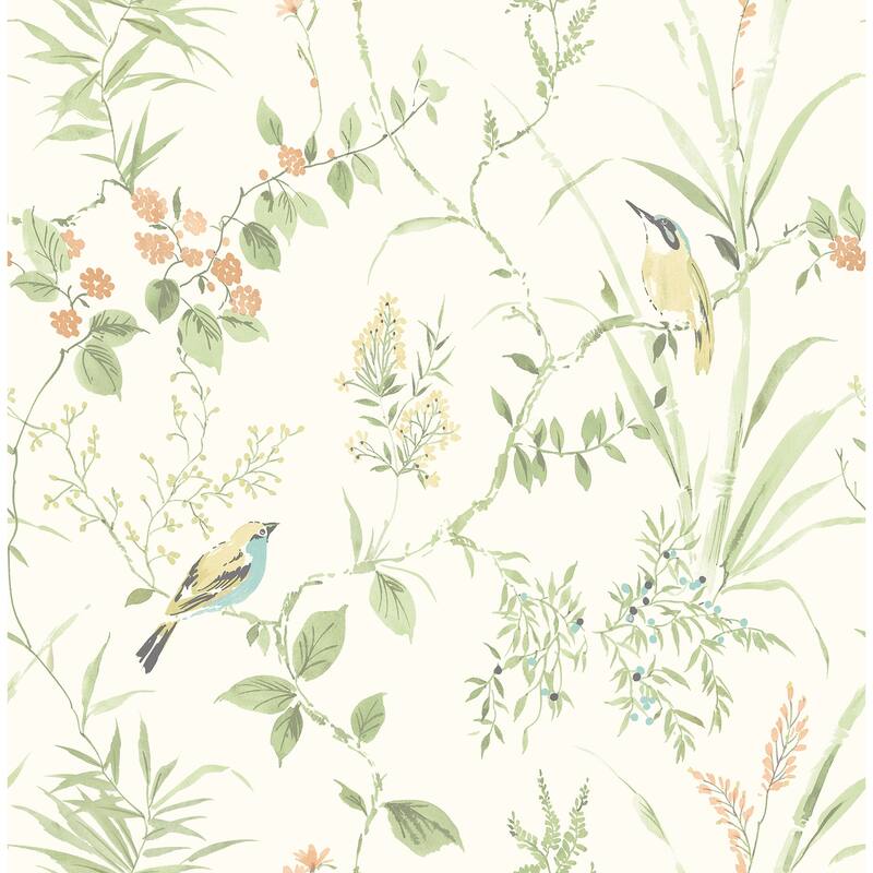 NuWallpaper Sage Songbird Peel & Stick Wallpaper