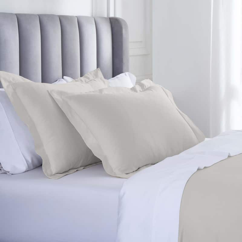 Superior Modal From Beechwood 400 Thread Count Solid Duvet Cover Set