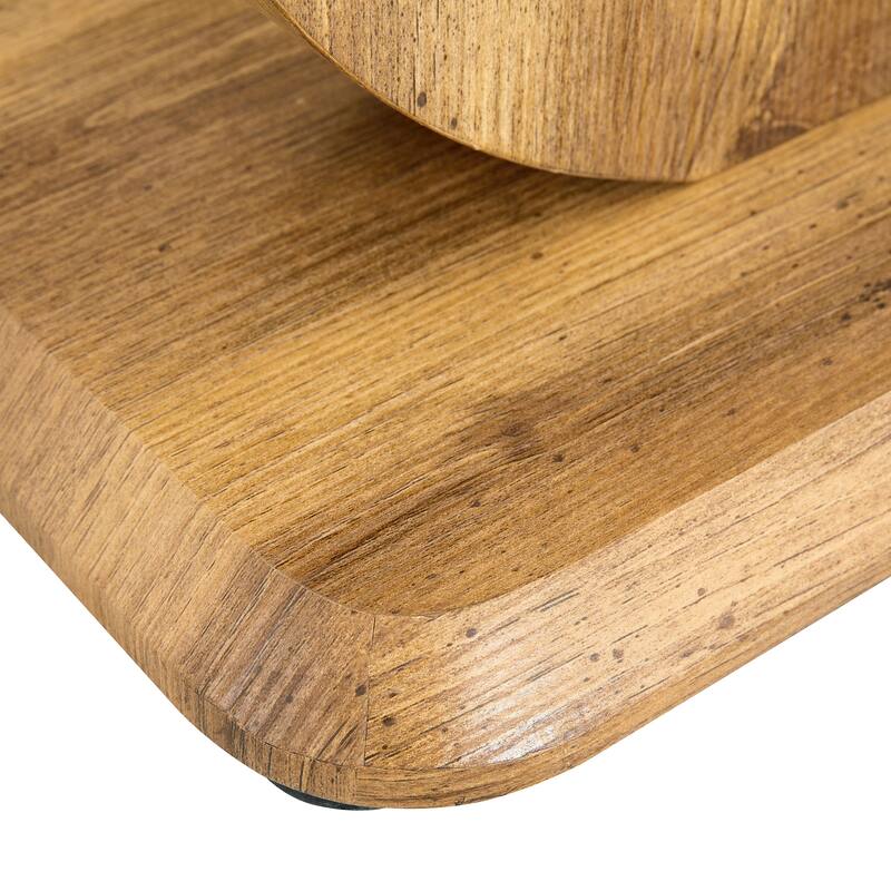 Modern Style Glass Top Mdf Coffee Table With Base