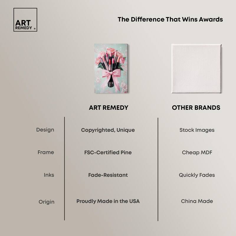 Petitie Bouquet of Lipsticks Canvas by Art Remedy, Gallery Wrapped