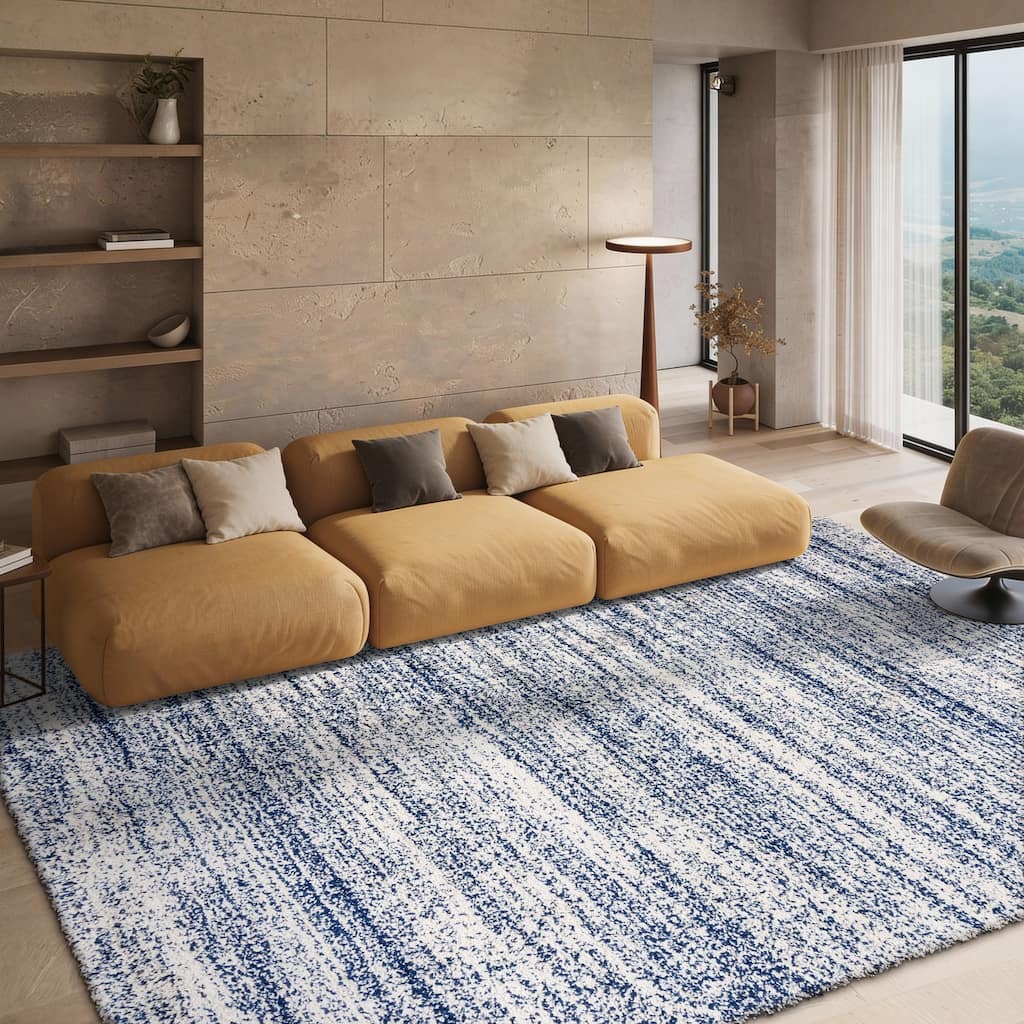 SAFAVIEH, Hudson Shag Janel Modern 2-inch Thick Rug