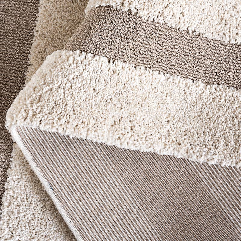 SAFAVIEH Florida Shag Carlinde Border 1.2-inch Thick Rug