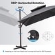 preview thumbnail 68 of 85, 11 x 11 FT Outdoor Square Patio Cantilever Offset Umbrella with Crank and 360 Degrees Rotation