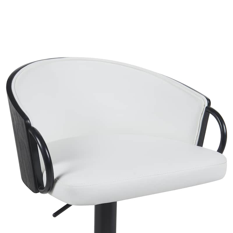 Montego Upholstered Adjustable Height Swivel Bar Stool