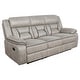 preview thumbnail 20 of 25, Greer Transitional Upholstered Reclining Sofa Set