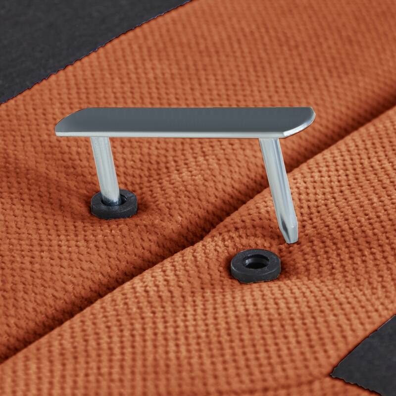 116" Chenille Pleated Design Sectional Sofa with Ottoman and 2 Round Pillows