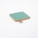 preview thumbnail 4 of 4, Handmade 4x4-in Moroccan Mosaic Solid Color Sea Green