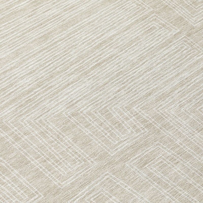 Machine Washable Indoor/ Outdoor Contemporary Stack Chantille Rug