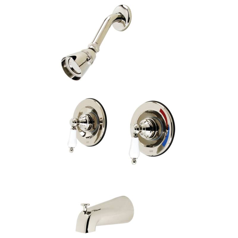 Vintage Tub and Shower Faucet - Polished Nickel