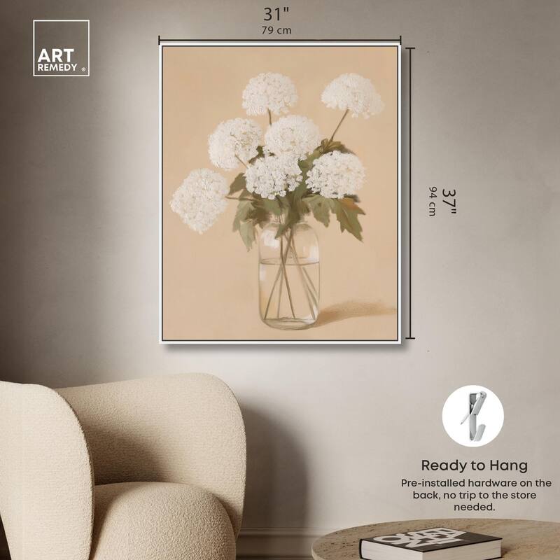 Lace in a Vase II Canvas by Art Remedy
