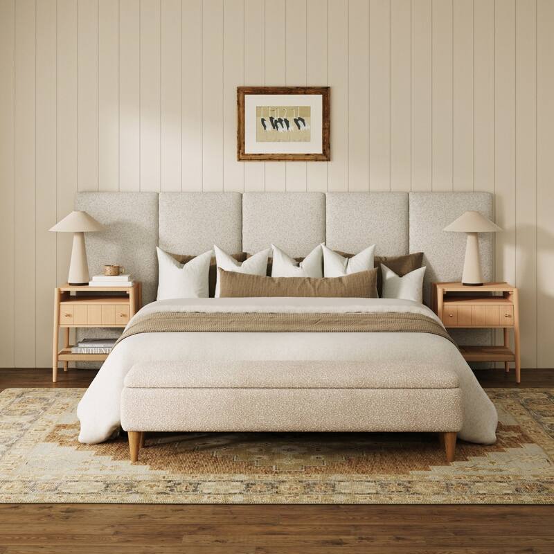 Marissa Boucle Wall Mounted Upholstered Headboard
