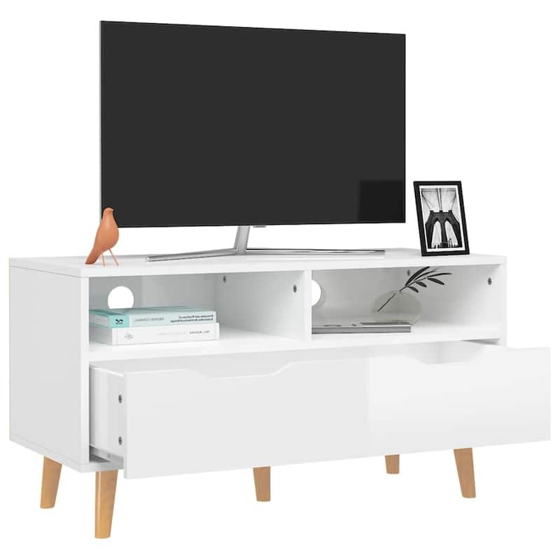 vidaXL TV Stand TV Console Sideboard TV Unit Home Media Unit Engineered Wood - 35.4" x 15.7" x 19.1"