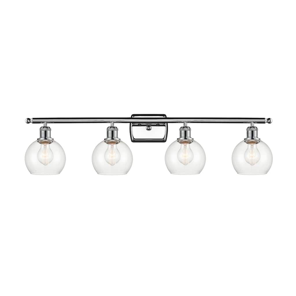 Innovations Lighting Athens - 4 Light 36" Bath Vanity Light - 6" Shade