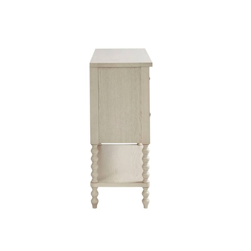 Roomfitters Beckett Accent Console, Traditional Wood Hallway Unit with Storage and Lower Shelf