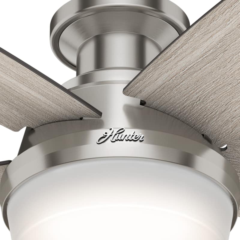 Hunter 48" Avia Low Profile Ceiling Fan w/ LED Light, Handheld Remote