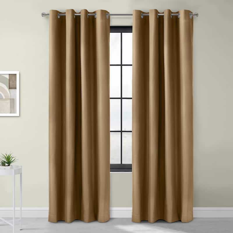 Alpine Blackout Grommet Curtain Panel - 52" x 84" - Taupe