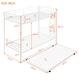 preview thumbnail 5 of 16, Space-Saving Twin over Twin Metal Bunk Bed with Trundle