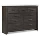 preview thumbnail 2 of 38, Signature Design by Ashley Brinxton Urban Charcoal Dresser