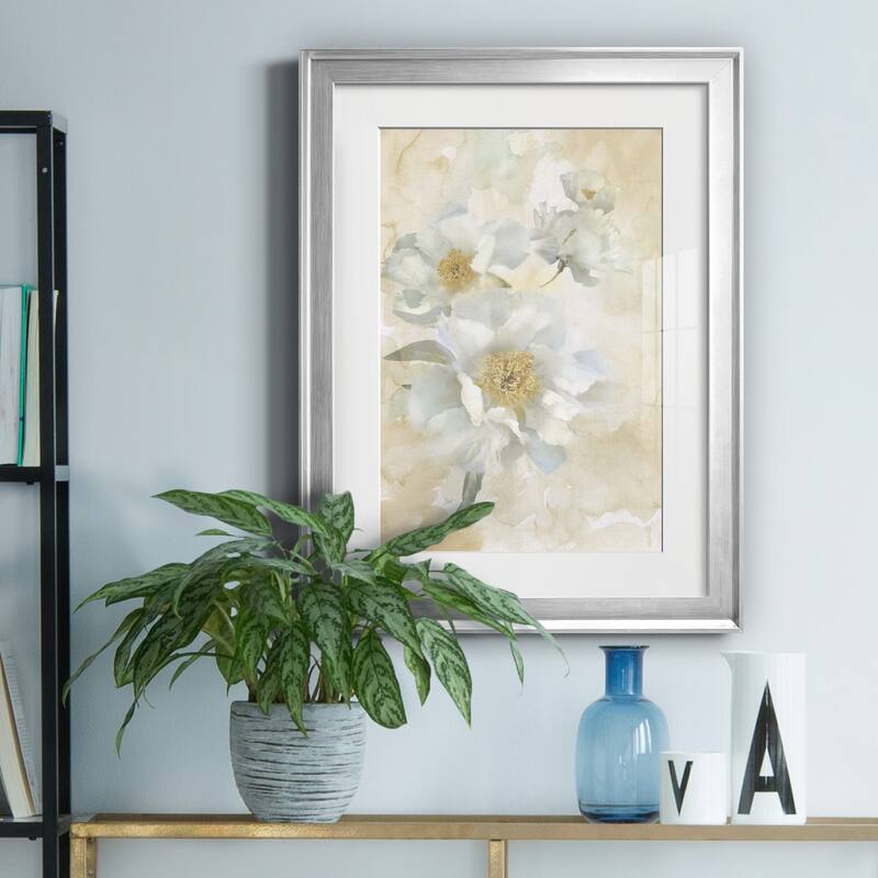 Soft Peonies I Premium Framed Print - Ready to Hang