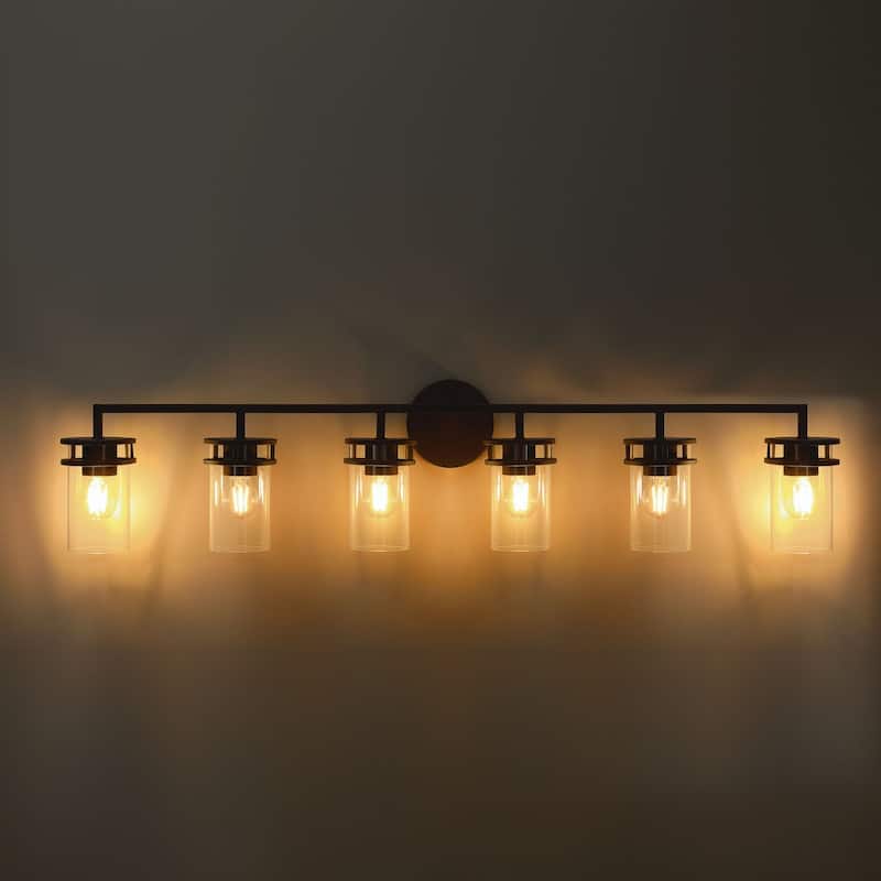 Acroma 6 - Light Dimmable Bathroom Vanity Light Product Name - Matte Black