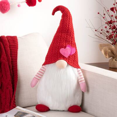 Glitzhome Lovely Fabric Patriotic Gnome Holiday Decor