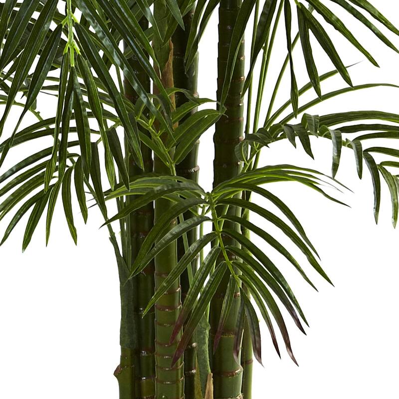 Tropical Palm Tree 6.5 Ft - Indoor Outdoor Decor, UV Proof Artificial Tree, Home Office Accent - 6.5ft.