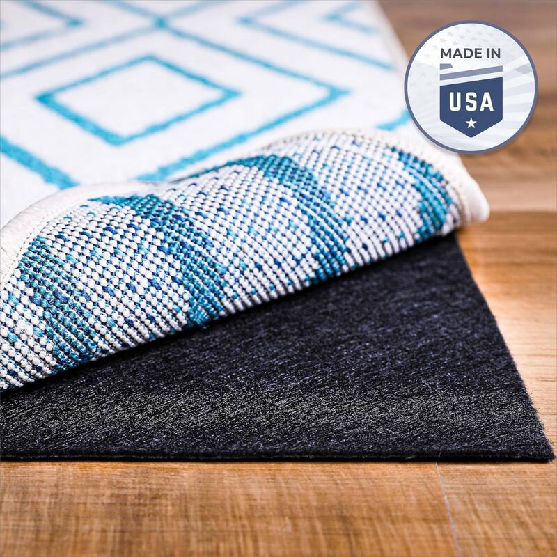 Premium Low Profile Non Slip Rug Pad by Slip-Stop - Black