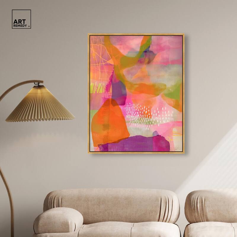 Garnet Gleam V Canvas by Art Remedy