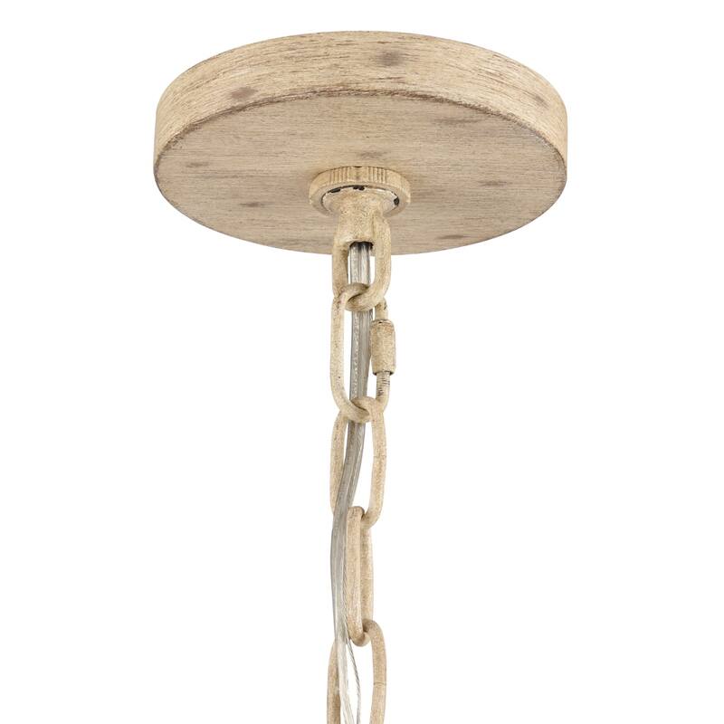 Ellisville 17.25-inch Wide 4-Light Chandelier in Antique Cream