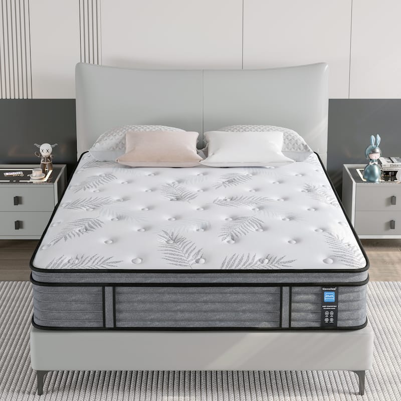 14 inch Firm Twin Size Cool Gel Memory Foam Hybrid Mattress in a Box for Small Bedrooms